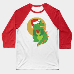 Santa Lizard Baseball T-Shirt